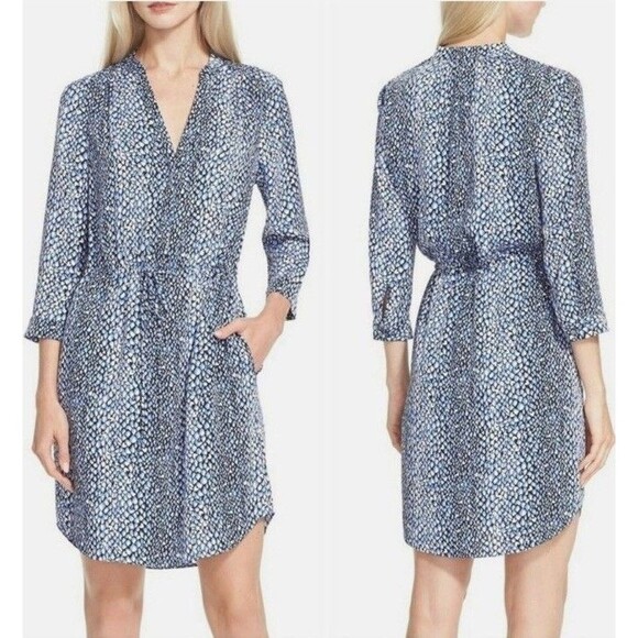 Diane von Furstenberg Dresses & Skirts - Diane Von Furstenberg Freya Silk Shirt Dress Size 4 in Snake Hearts